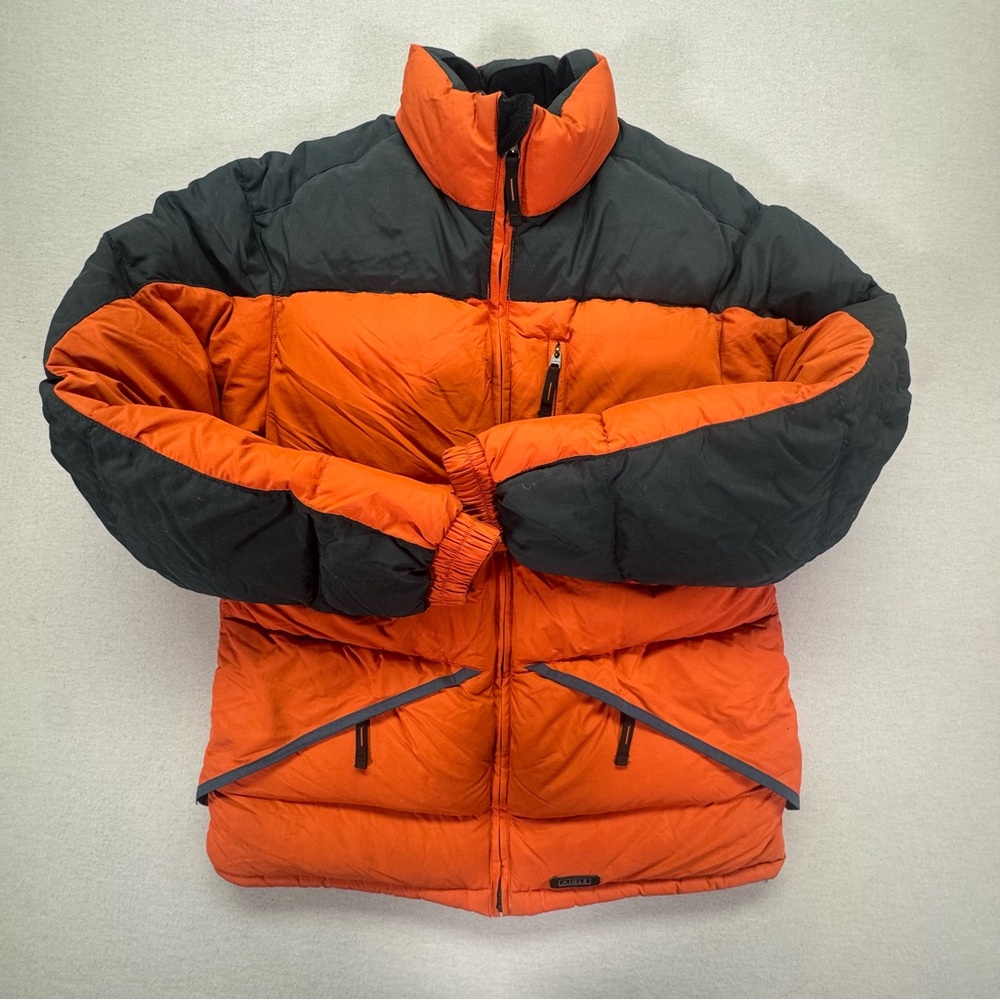 Aigle‎ Mens Agile Jacket Regular Orange Black Down Feather Puffer Coat Medium